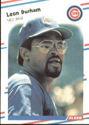 1988 Fleer Baseball Cards      420     Leon Durham